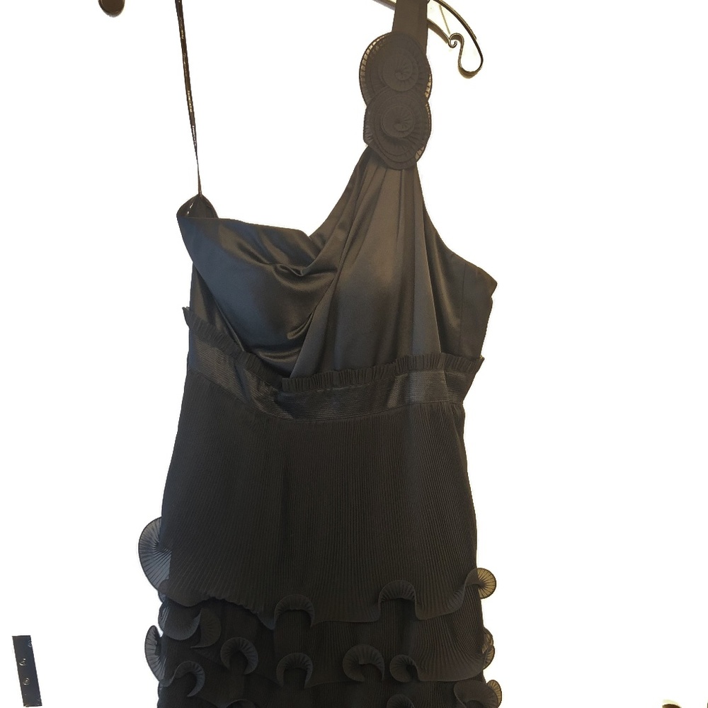 Phoebe Couture Black One Shoulder Dress